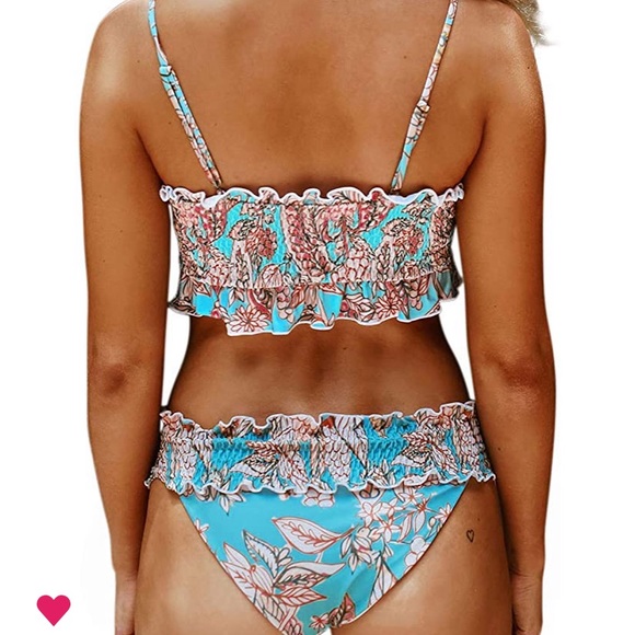 Amazon High Waisted Bandeau Bikini Set - Picture 2 of 3